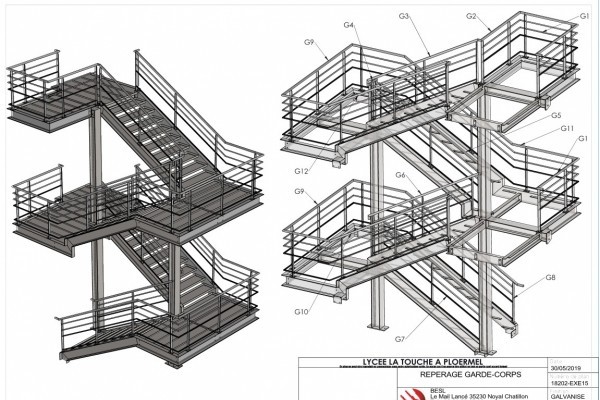 Escalier balancé